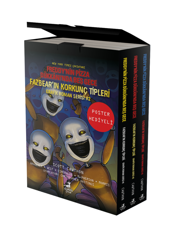 Fazbear`in Korkunç Tipleri  Seti (3 Kitap) Poster Hediyeli