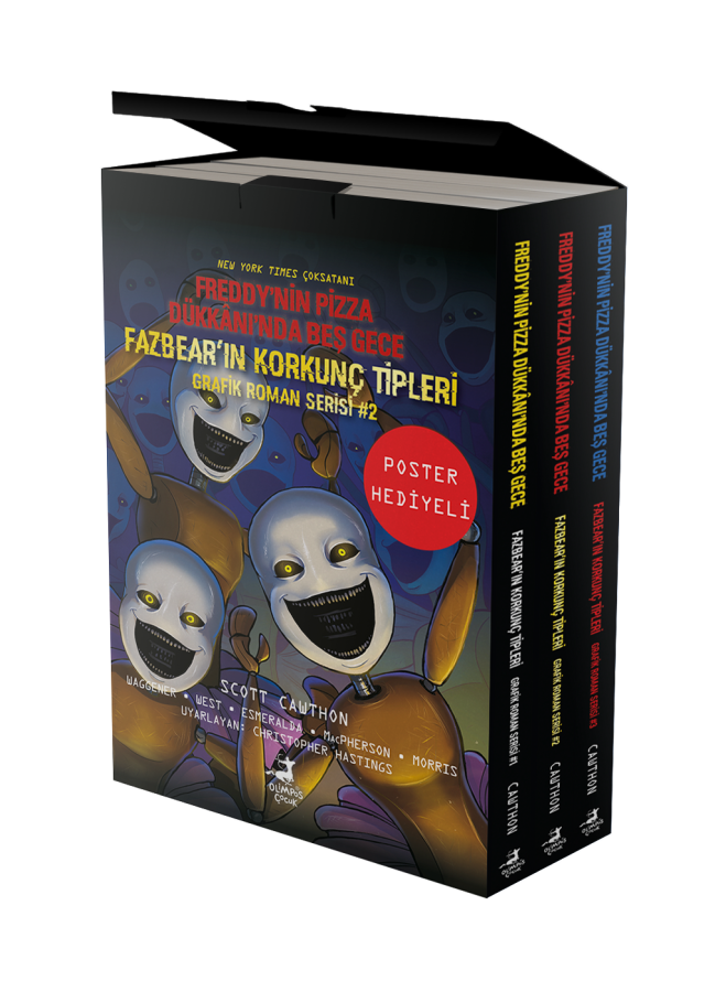 Fazbear`in Korkunç Tipleri  Seti (3 Kitap) Poster Hediyeli