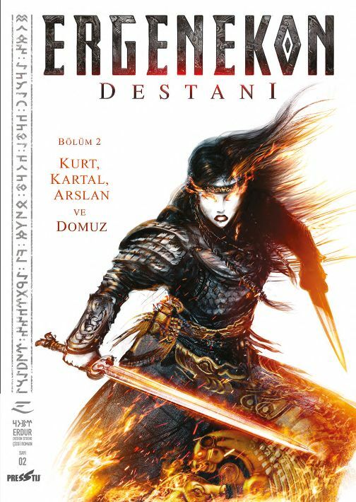 Ergenekon Destanı Bölüm 2 - Kurt, Kartal, Arslan ve Domuz (Varyant Kapak)