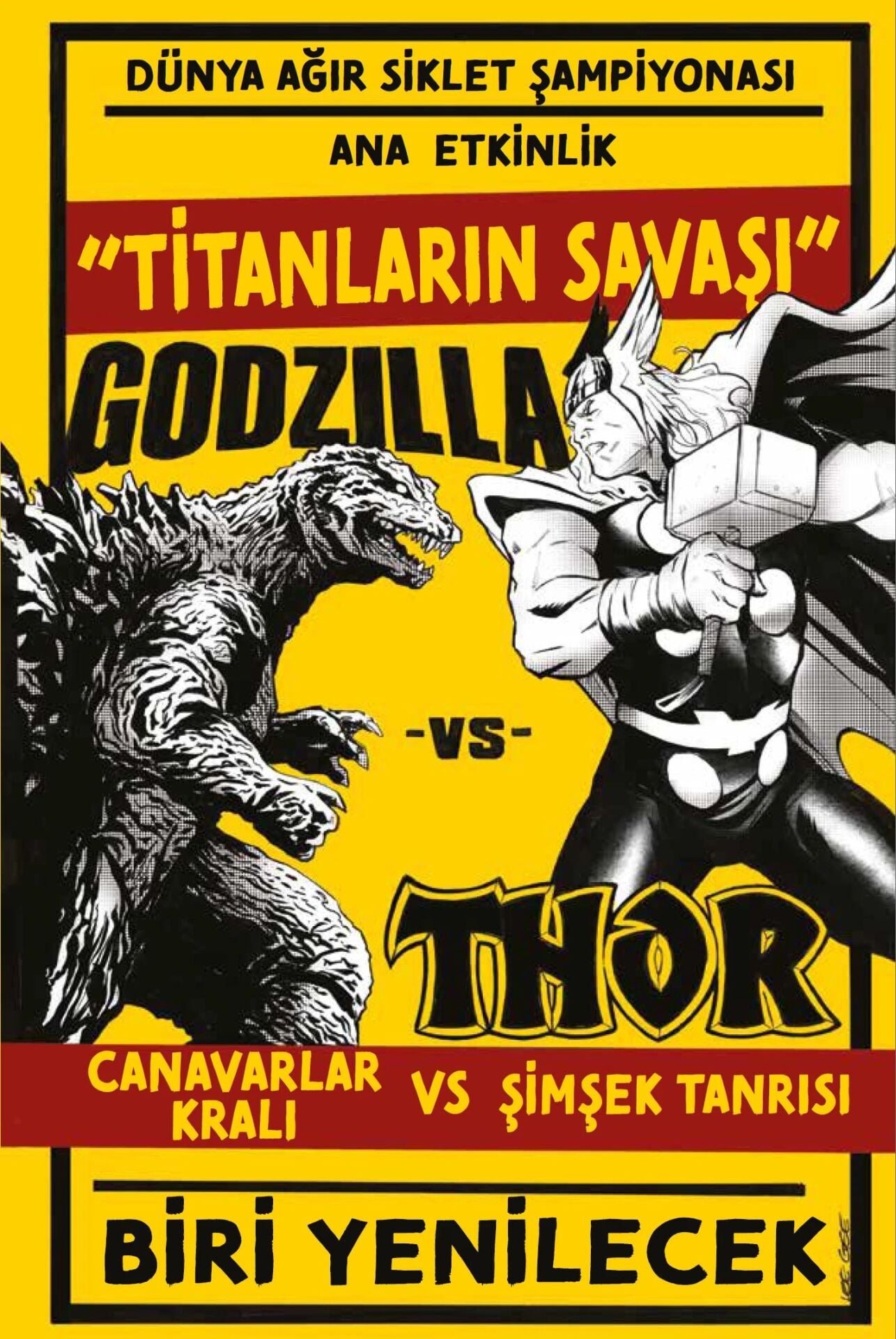 Godzilla vs Thor (Kapak A)