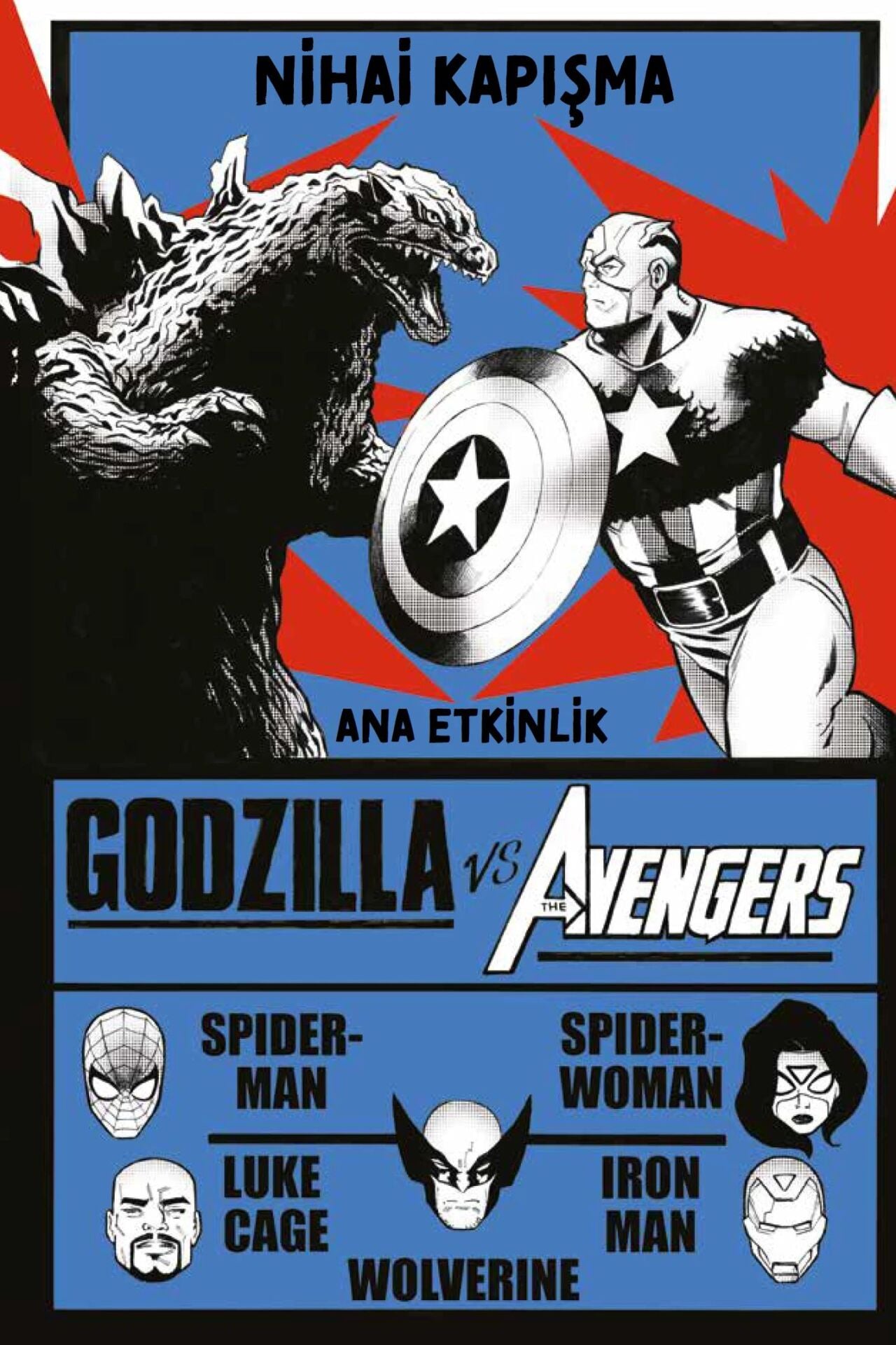 Godzilla vs Avengers (Kapak A)