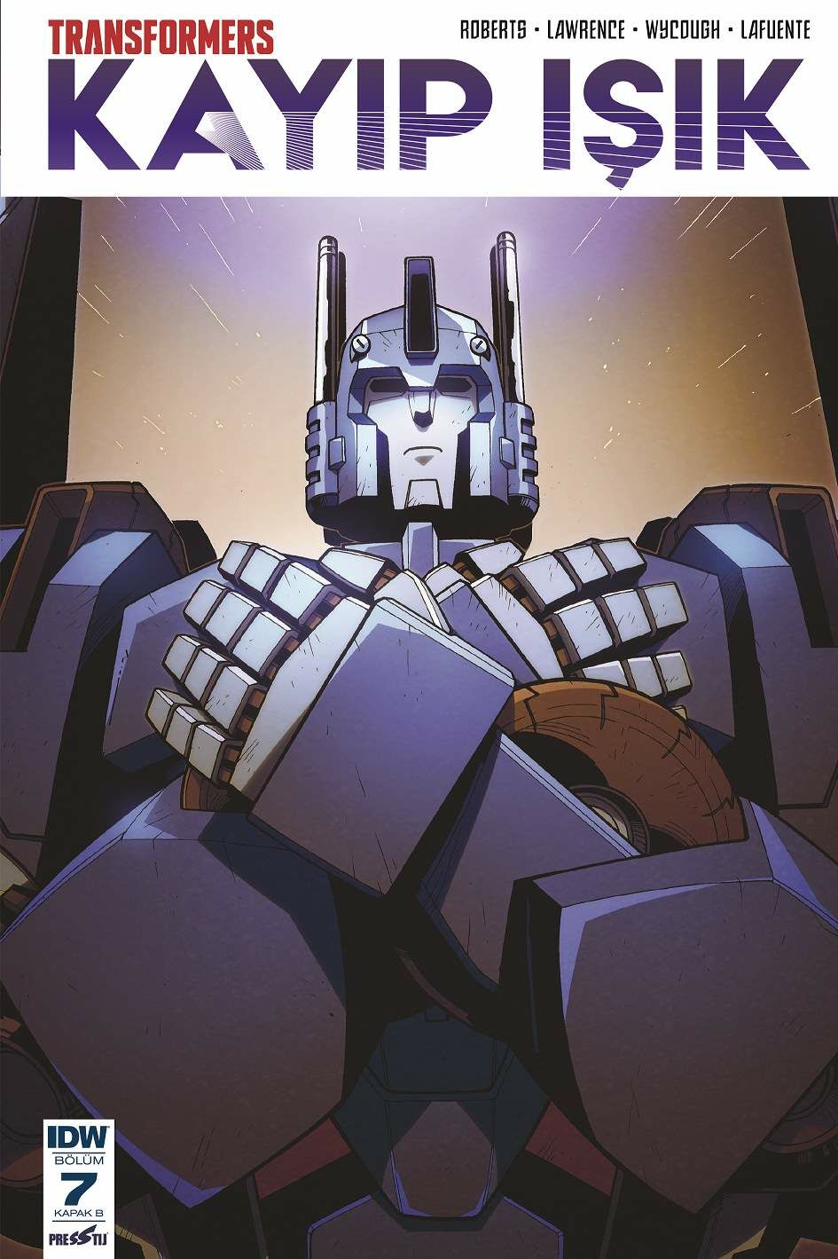 Transformers Kayıp Işık Sayı 7 - Kapak B