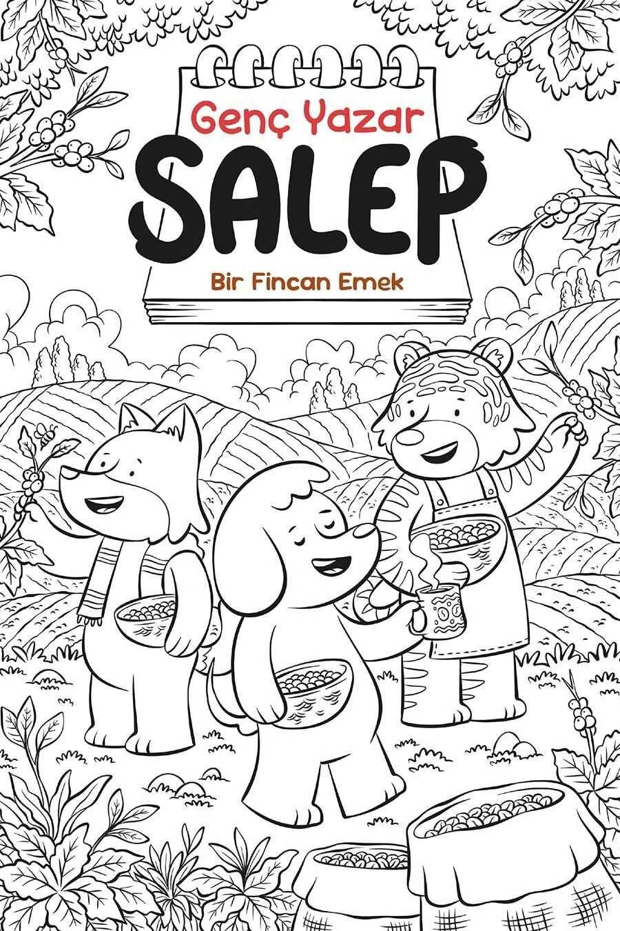 Genç Yazar Salep Sayı 1 - Bir Fincan Emek (Boyama Kapak)