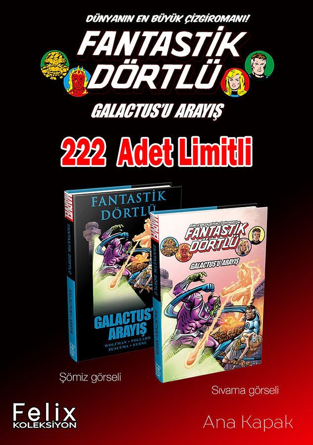 Fantastik Dörtlü - Galactus'u Arayış (Lüks Edisyon - Ana Kapak)