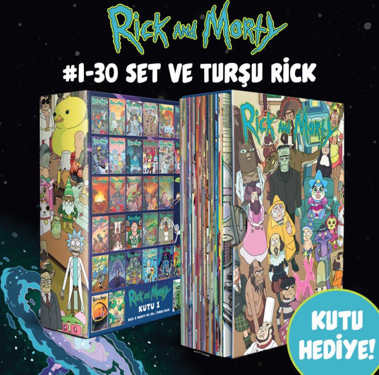 Rick And Morty #1-30 Set ve Turşu Rick (Kutulu)