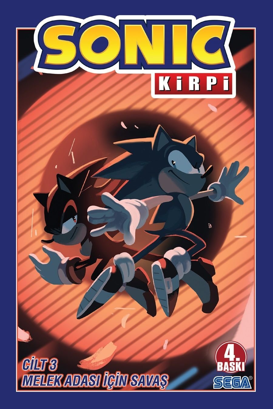 Kirpi Sonic Cilt 3 - Melek Adası İçin Savaş (5.Baskı)